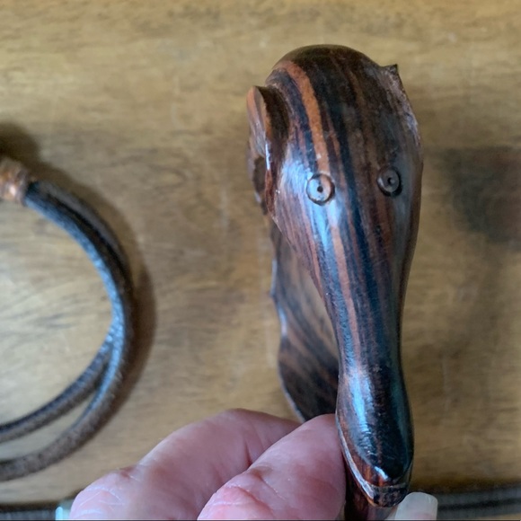 Leather Silver & Wooden Bracelets - Picture 3 of 5